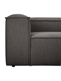 Sofá modular Lennon (4 plazas), Tapizado: 100% poliéster Alta resis, Estructura: madera de pino maciza, ma, Patas: plástico, Tejido gris antracita, An 327 x F 119 cm
