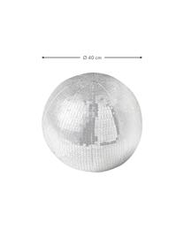 Coussin décoratif rond disco Diva, Argenté, Ø 40 cm