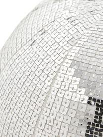 Coussin décoratif rond disco Diva, Argenté, Ø 40 cm