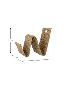 Tijdschriftenhouder Dex van waterhyacint, Waterhyacint, Bruin, B 50 x H 42 cm