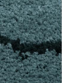 Ručne tuftovaný koberec s vysokým vlasom Davin, Petrolejová, čierna, Š 200 x D 300 cm (veľkosť L)