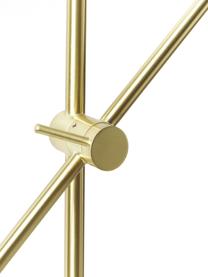 Lampada da lettura Cassandra, Paralume: metallo, zincato, Base della lampada: metallo, zincato, Dorato, opaco, Larg. 75 x Alt. 152 cm