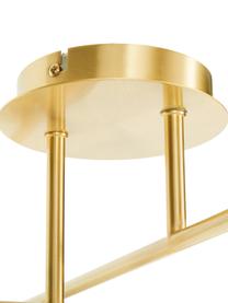 Lampada da soffitto dorata Atlanta, Baldacchino: metallo ottonato, Bianco, ottone, Larg. 65 x Alt. 30 cm