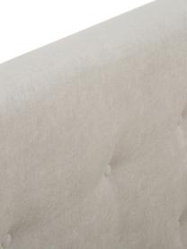 Lit coffre en tissu capitonné beige Star, Tissu beige, 200 x 200 cm