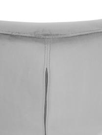 Samt-Schaukelstuhl Wing in Grau mit Metall-Füßen, Bezug: Samt (Polyester) Der Bezu, Gestell: Metall, galvanisiert, Samt Grau, Goldfarben, B 76 x T 108 cm