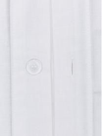 Gestreifte Baumwoll-Bettwäsche Kathia, Webart: Renforcé Fadendichte 144 , Grau, Weiß, 155 x 220 cm + 1 Kissen 80 x 80 cm