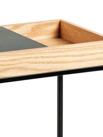 Table d'appoint Detail, Bois de chêne, noir, larg. 50 x prof. 30 cm