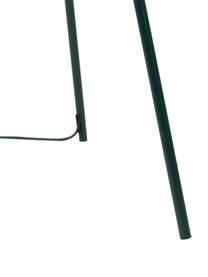 Lámpara de pie trípode Cella, Pantalla: mezcla de algodón, Cable: cubierto en tela, Verde, Ø 45 x Al 147 cm