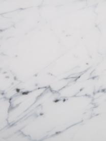 Beistelltisch-Set Aruba mit marmorierter Glasplatte, 2-tlg., Tischplatte: Glas, Gestell: Metall, beschichtet, Weiß, marmoriert, Goldfarben, Set mit verschiedenen Größen