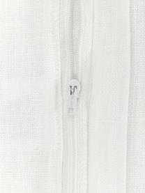 Leinen-Kissenhülle Lanya in Cremeweiß, 100% Leinen, Weiß, B 40 x L 40 cm