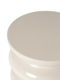 Runder Beistelltisch Illy, Mitteldichte Holzfaserplatte (MDF), lackiert, Beige, Ø 35 x H 50 cm