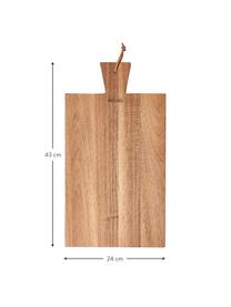 Planche à découper en bois d'acacia avec boucle en cuir Cutting Crew, plusieurs tailles, Bois d'acacia, long. 43 x larg. 24 cm