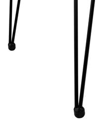 Polyrotan armstoelen Costa, 2 stuks, Zitvlak: polyethyleen vlechtwerk, Frame: gepoedercoat metaal, Zwart, B 59 x D 58 cm