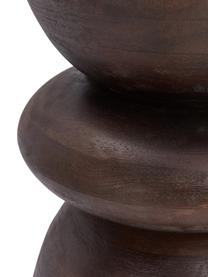 Stolik pomocniczy z drewna mangowego Benno, Lite drewno mangowe lakierowane, Drewno mangowe lakierowane, Ø 35 x W 50 cm