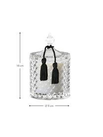 Geurkaars Crystaleen (limoen, basilicum & mandarijn), Houder: glas, Limoen, basilicum, mandarijn, Ø 9 x H 14 cm