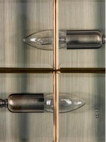 Kleine Deckenleuchte Ben in Messing, Lampenschirm: Glas, Messingfarben, Transparent, B 26 x H 10 cm