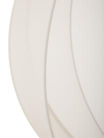 Hanglamp Beau van netstof in crèmekleur, Lampenkap: textiel, Baldakijn: gepoedercoat metaal, Crèmekleurig, Ø 55  x H 52 cm
