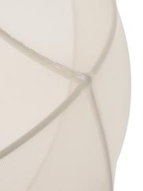 Lampada a sospensione in tessuto intrecciato Beau, Paralume: tessuto, Struttura: metallo verniciato a polv, Baldacchino: metallo verniciato a polv, Bianco crema, Ø 52 x Alt. 52 cm