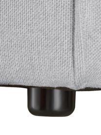 Modulaire XL chaise longue Lennon, Bekleding: 100% polyester De slijtva, Frame: massief grenenhout, FSC-g, Poten: kunststof, Geweven stof lichtgrijs, B 357 x D 119 cm, rugleuning rechts