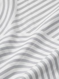 Funda nórdica de algodón Arcs, Gris, blanco, Cama 90 cm (155 x 220 cm)