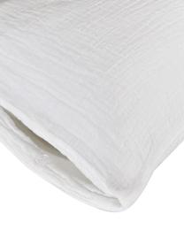 Fundas de almohada muselina de algodón Odile, 2 uds., Blanco, 50 x 70 cm