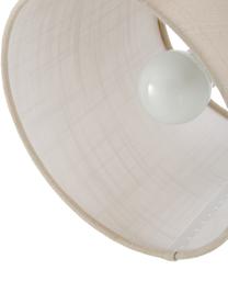 Grote verstelbare booglamp Foggy, Lampenkap: polyester, katoen, Lampvoet: gelakt metaal, Wit, grijs, roze, B 80 x H 200 cm