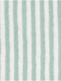 Gestreiftes Handtuch Viola, Mintgrün, Cremeweiß, Handtuch, B 50 x L 100 cm, 2 Stück