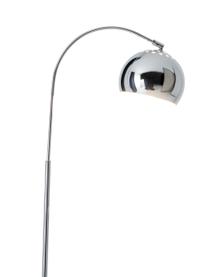 Leselampe Style in Silber, Lampenschirm: Metall, Lampenfuß: Metall, Silberfarben, T 45 x H 146 cm