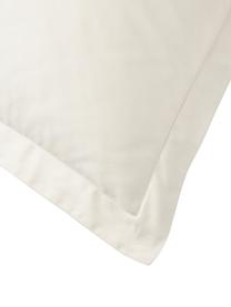 Federa in raso di cotone Premium, Beige chiaro, Larg. 50 x Lung. 80 cm