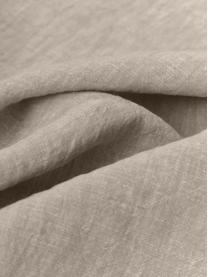 Obrus z lnu Olga, 100% len z certyfikatem European-Flax

Z natury len jest szorstki i naturalnie pomarszczony. Wysoka odporność na rozdarcie sprawia, że len jest odporny na ścieranie i wytrzymały., Jasny brązowy, Dla 4-6 osób (S 145 x D 200 cm)