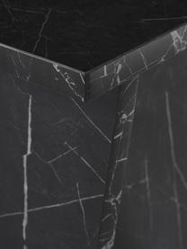 Scrivania effetto marmo Liam, Pannello di fibra a media densità (MDF) rivestito con foglio di melamina, Nero effetto marmo, Larg. 120 x Alt. 75 cm