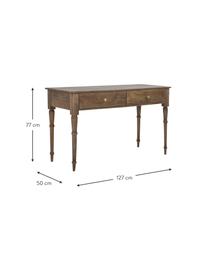 Konsola z drewna mangowego Betton, Drewno mangowe, S 127 x W 77 cm
