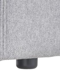 Fauteuil Lennon, Tissu gris clair, larg. 130 x prof. 101 cm