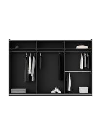 Armoire modulaire à portes coulissantes Leon, larg. 300 cm, plusieurs variantes, Noir, Basic Interior, larg. 300 x haut. 200 cm