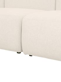 Sofá modular Sofia (3 plazas), Tapizado: 100% polipropileno Alta r, Tapizado: relleno de espuma, Estructura: madera de pino macizo, ag, Patas: plástico, Tejido blanco crema, An 278 x F 95 cm