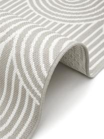 In- & outdoor vloerkleed Arches in grijs/wit, 86% polypropyleen, 14% polyester, Grijs, wit, B 120 x L 170 cm (maat S)