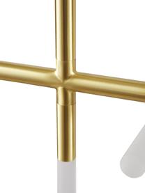 Grote LED hanglamp Gratia in goudkleur, Baldakijn: gegalvaniseerd metaal, Goudkleurig, B 90 cm x H 90 cm