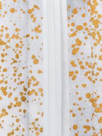 Dwustronna pościel z bawełny Touch of Gold, Bawełna, Biały, odcienie złotego, szary, 155 x 220 cm + 1 poduszka 80 x 80 cm