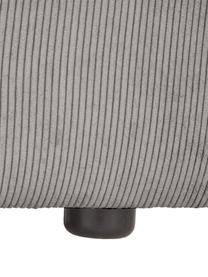 Sessel Lennon aus Cord, Bezug: Cord (92% Polyester, 8% P, Gestell: Massives Kiefernholz, FSC, Beine: Kunststoff, Cord Grau, B 130 x T 101 cm