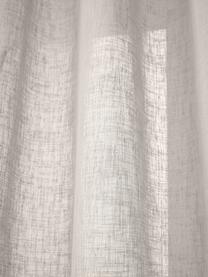 Halbtransparente Gardine Ibiza mit Tunnelsaum, 2 Stück, 100 % Polyester, Beige, B 135 x L 260 cm