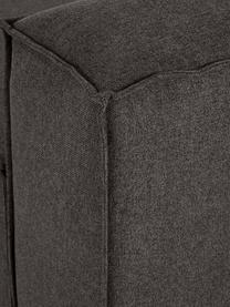 Modulaire hoekbank Lennon, Bekleding: 100% polyester De slijtva, Frame: massief grenenhout, FSC-g, Poten: kunststof, Geweven stof antraciet, B 238 x D 180 cm, hoekdeel rechts