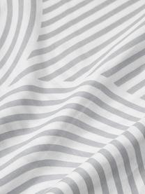 Baumwoll-Kopfkissenbezug Arcs, Webart: Renforcé Fadendichte 144 , Grau, Weiß, B 40 x L 80 cm