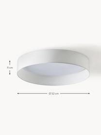 LED plafondlamp Helen, Diffuser: kunststof, Wit, Ø 52 x H 11 cm