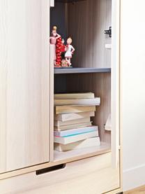 Highboard Silas aus Eschenholz mit Türen, Korpus: Eschenholz, gebürstet und, Beige, 85 x 149 cm