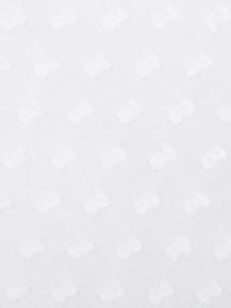 Dubbelzijdig perkal dekbedovertrek Adelaide, Bovenzijde: katoen, Weeftechniek: perkal (seersucker), Onderzijde: katoen, Weeftechniek: perkal, glad, Wit, 140 x 220 cm