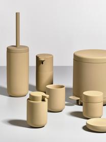 Toilettenbürste Ume mit Steingut-Behälter, Behälter: Steingut überzogen mit So, Griff: Kunststoff, Sandfarben, Ø 10 x H 39 cm