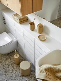 Escobilla de baño Ume, Recipiente: gres revestido con superf, Beige, Ø 10 x Al 39 cm