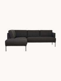Rohová pohovka Fluente, Antracitová, Š 221 x H 200 cm, ľavé rohové prevedenie