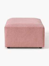 Pouf XL en velours côtelé Melva, larg. 116 x prof. 72 cm, Velours côtelé rose, larg. 116 x prof. 72 cm