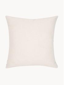 Housse de coussin 40x40 motif palmier Palmeira, 100 % coton, Vert foncé, beige, larg. 40 x long. 40 cm